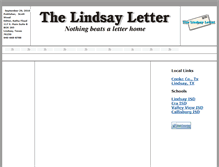 Tablet Screenshot of lindsayletter.net